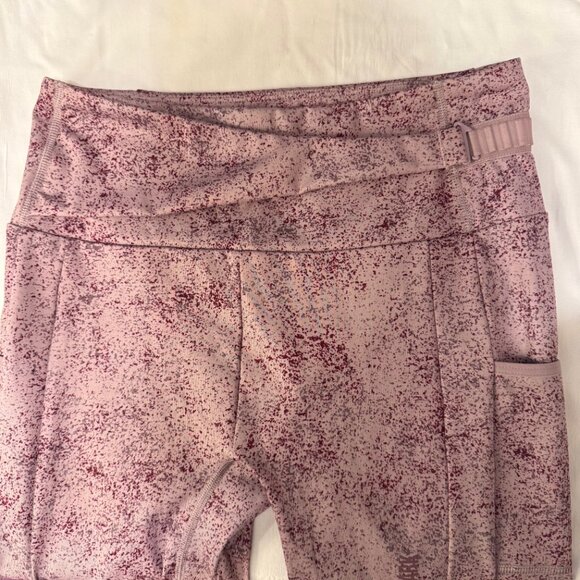 Gymshark Chalk Women's Mallow Purple Splatter Leggings Size S - Picture 8 of 13